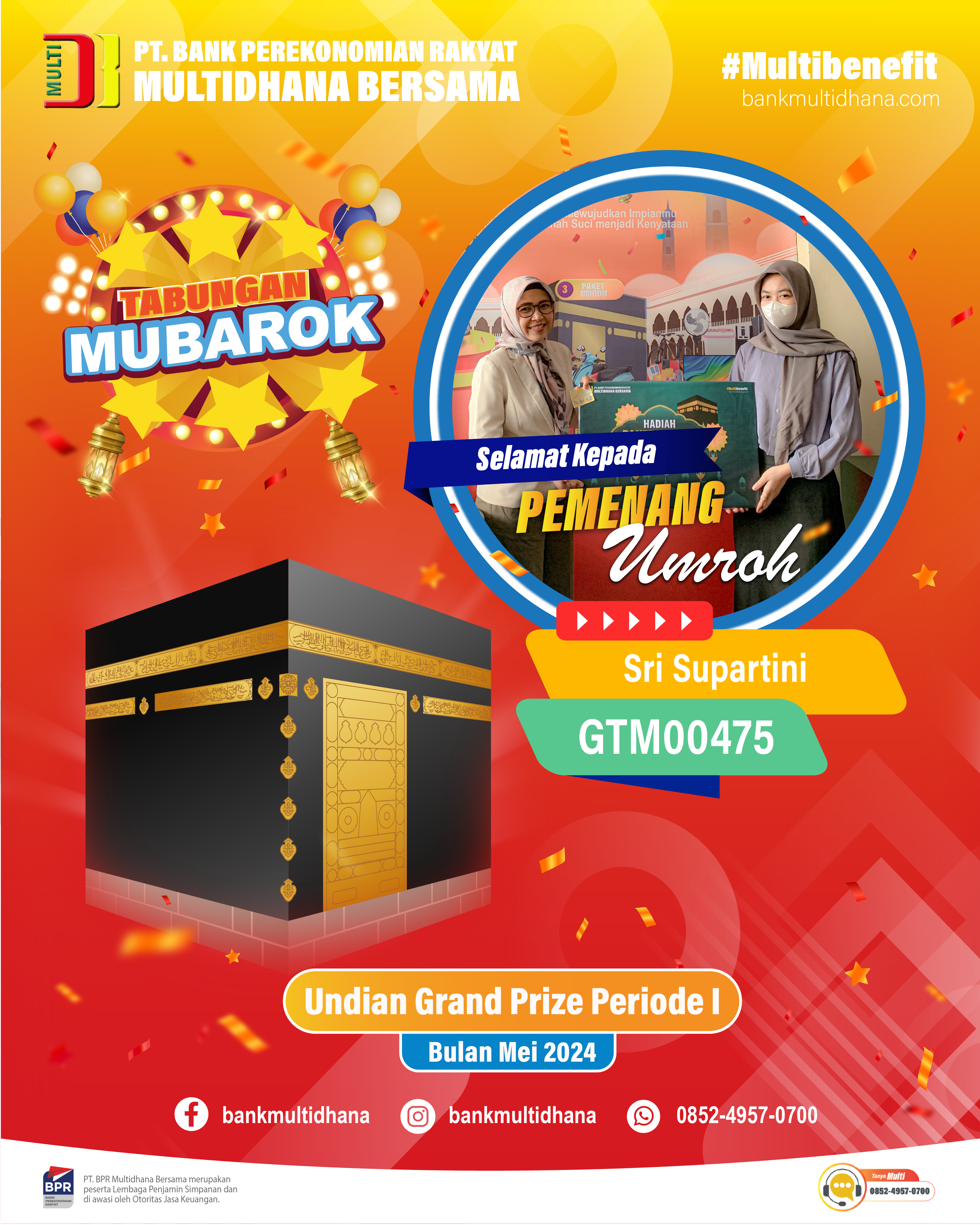 Pemenang Grand Prize I Tabungan MUBAROK