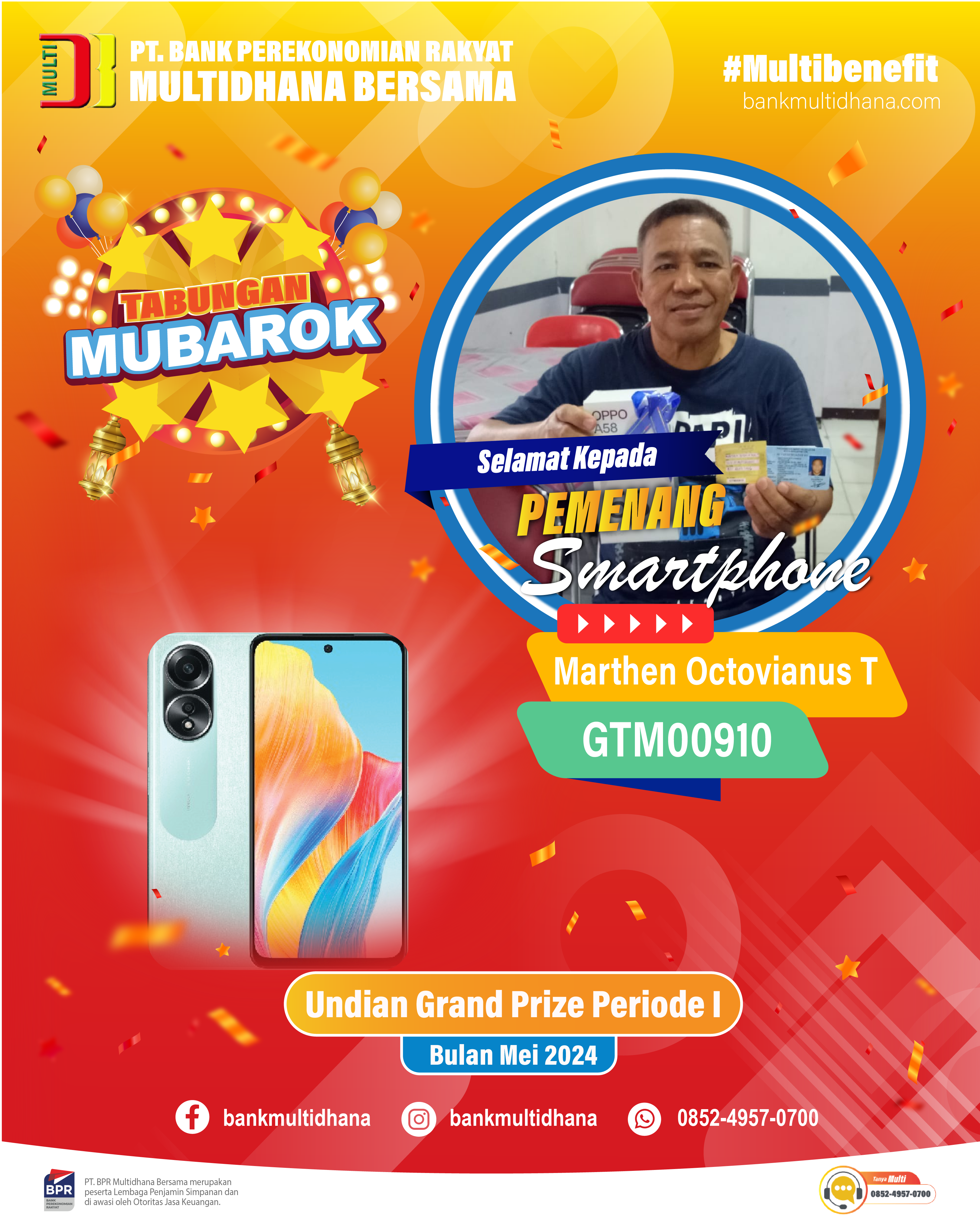 Pemenang Grand Prize I Tabungan MUBAROK