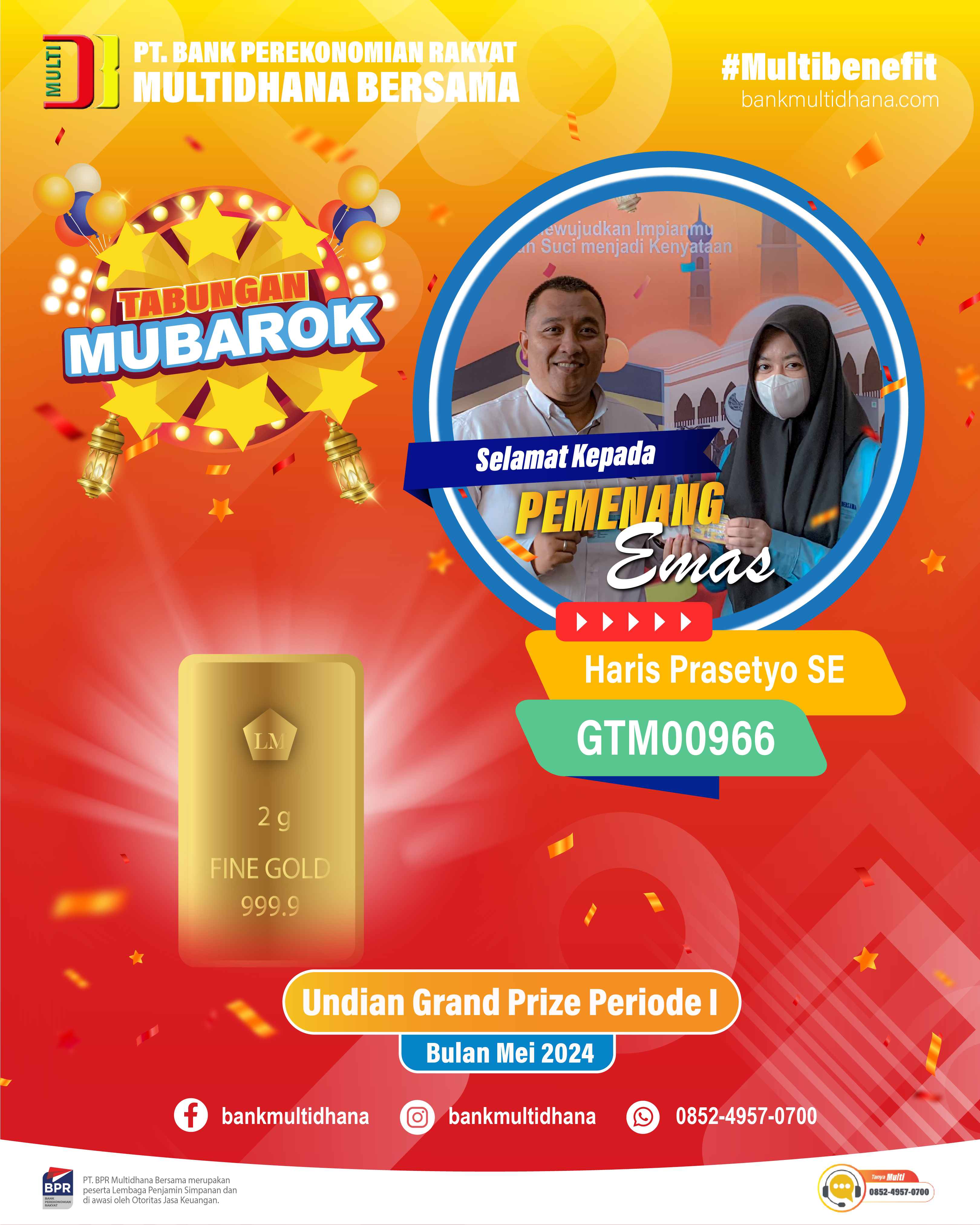 Pemenang Grand Prize I Tabungan MUBAROK